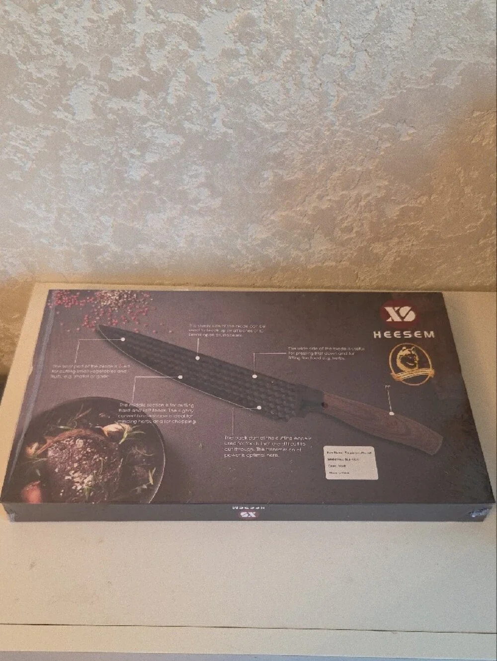 6-Piece Knife and Tool Set in Black - Nonstick Textured Blades